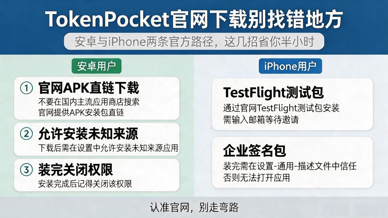TokenPocket官网下载别找错地方，这几招省你半小时
